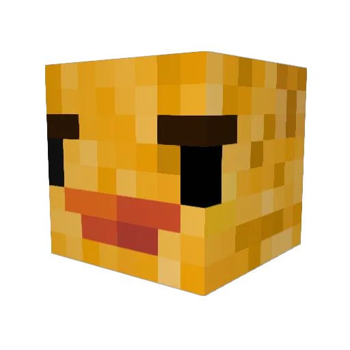 MuzluHamsi Minecraft avatar head, 3D render
