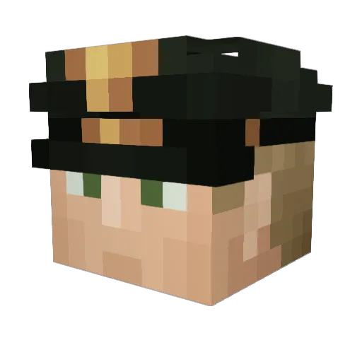 Muzos9717 Minecraft avatar head, 3D render