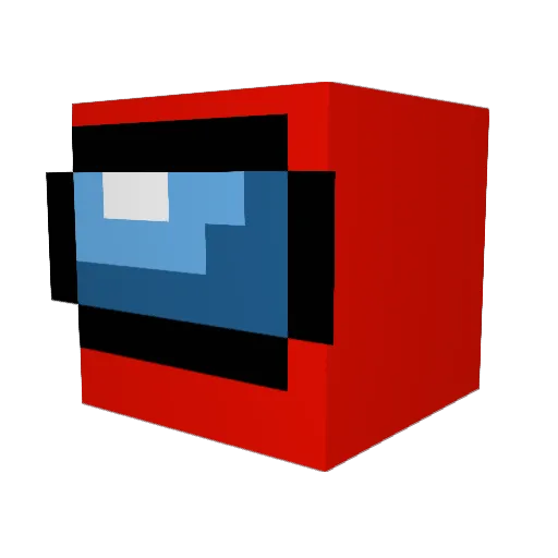 MvD60Hz Minecraft avatar head, 3D render