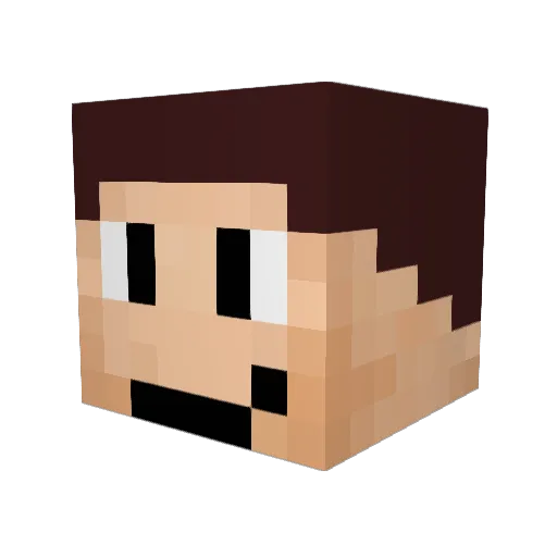 MvP_Raptor49 Minecraft avatar head, 3D render