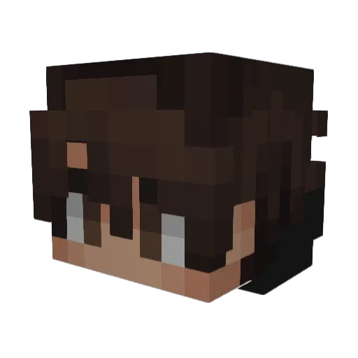 Mv_Death Minecraft avatar head, 3D render