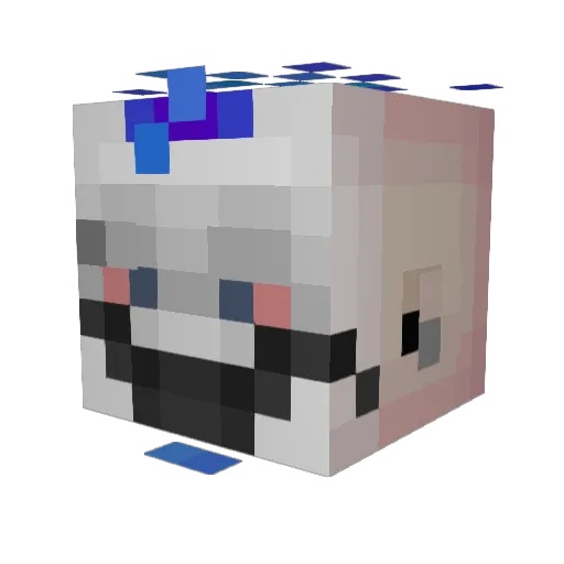 Mvdvayne Minecraft avatar head, 3D render