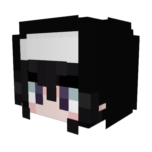 Mvffiin Minecraft avatar head, 3D render