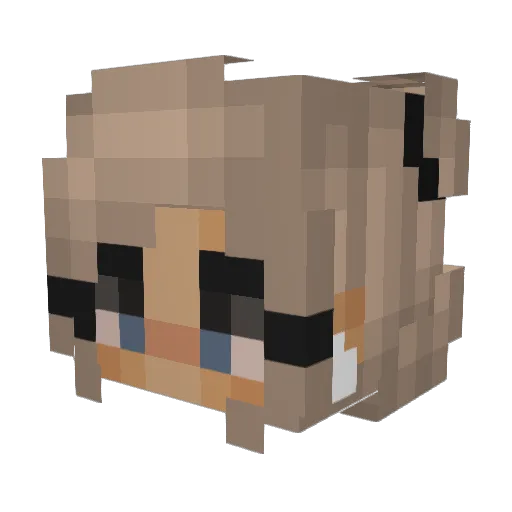 Mvn Minecraft avatar head, 3D render