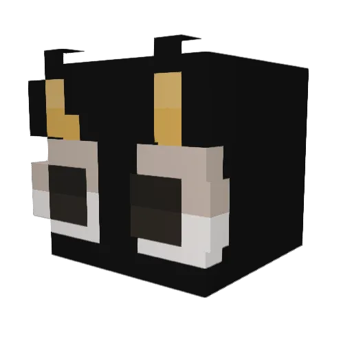 Mvqtts Minecraft avatar head, 3D render