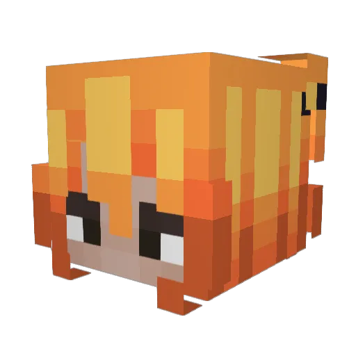Mvrals Minecraft avatar head, 3D render