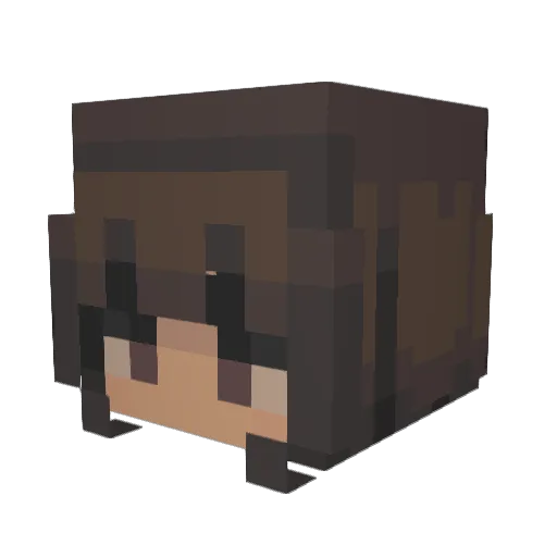 Mvriam Minecraft avatar head, 3D render