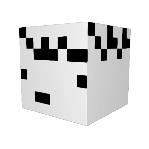Mvrkpog Minecraft avatar head, 3D render