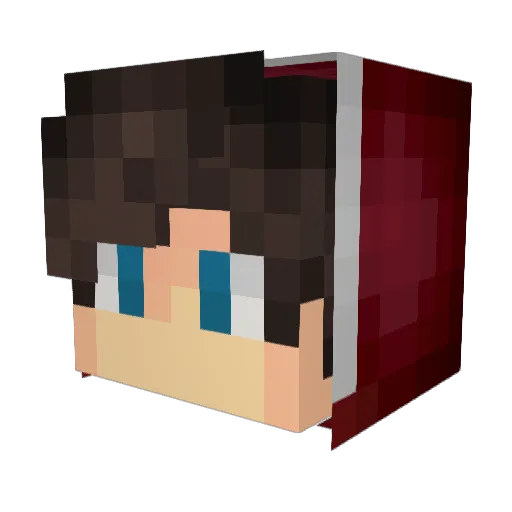 Mvrleyy Minecraft avatar head, 3D render