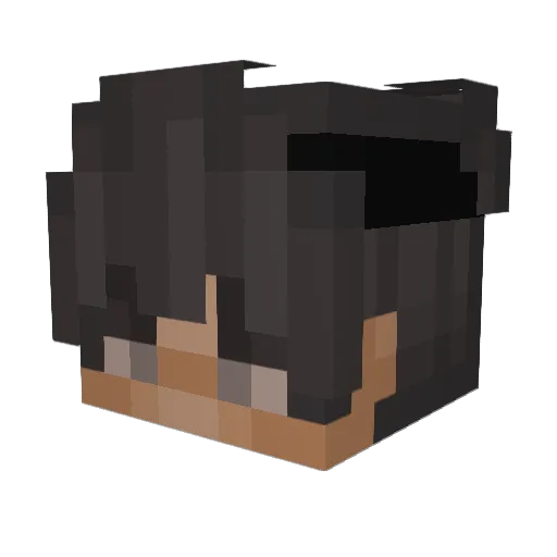 Mvrtyr Minecraft avatar head, 3D render