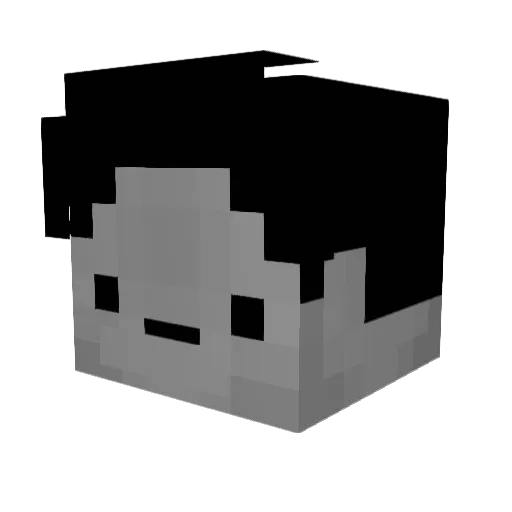 Mvvn Minecraft avatar head, 3D render