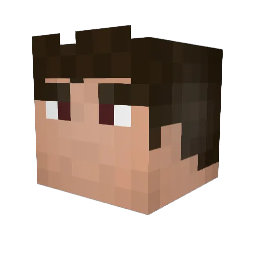 MwSkays Minecraft avatar head, 3D render