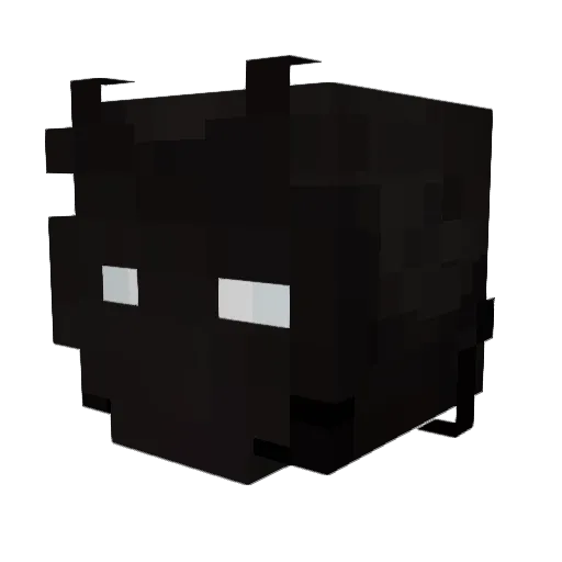 Mwev Minecraft avatar head, 3D render