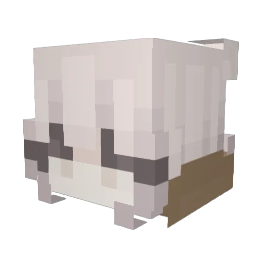 Mwing Minecraft avatar head, 3D render