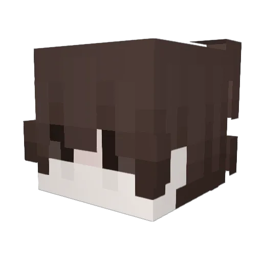 Mwle Minecraft avatar head, 3D render