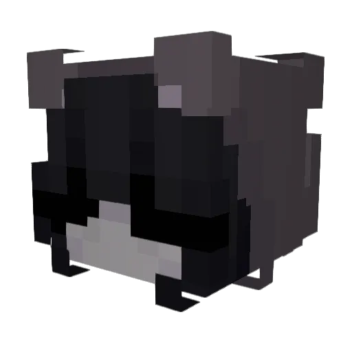 Mwruff Minecraft avatar head, 3D render