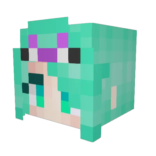 Mwt493 Minecraft avatar head, 3D render
