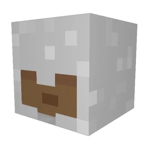 MxArsenal Minecraft avatar head, 3D render