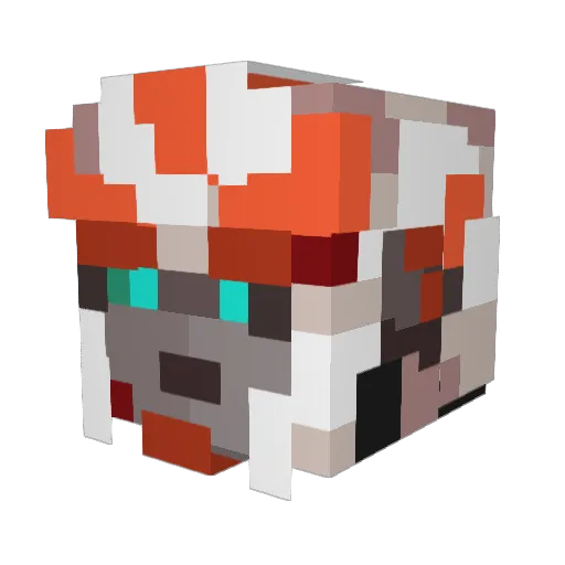 MxAstro Minecraft avatar head, 3D render