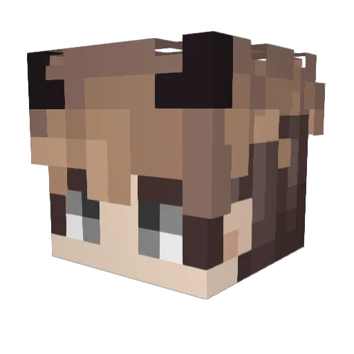 MxBlock8 Minecraft avatar head, 3D render