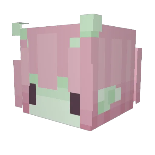 MxBoow Minecraft avatar head, 3D render