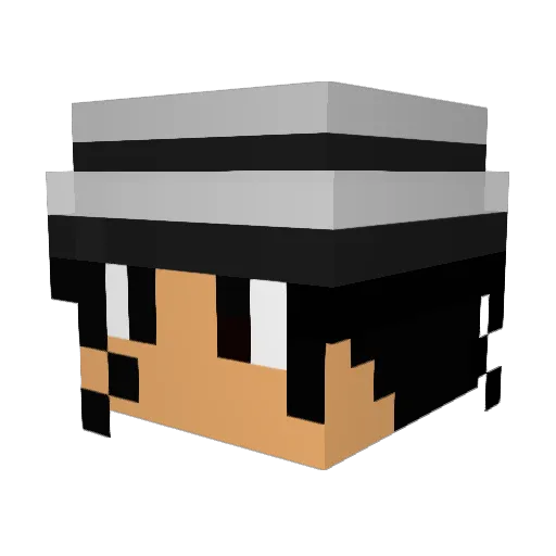 MxCLeKCF Minecraft avatar head, 3D render