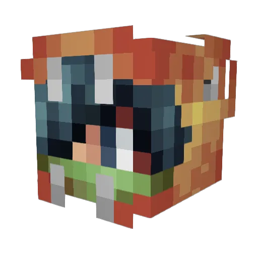 MxDanyCS Minecraft avatar head, 3D render