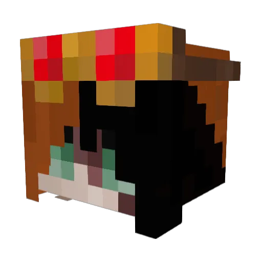 MxHeaven Minecraft avatar head, 3D render