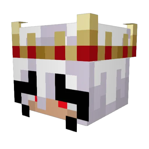 MxL_Marj Minecraft avatar head, 3D render