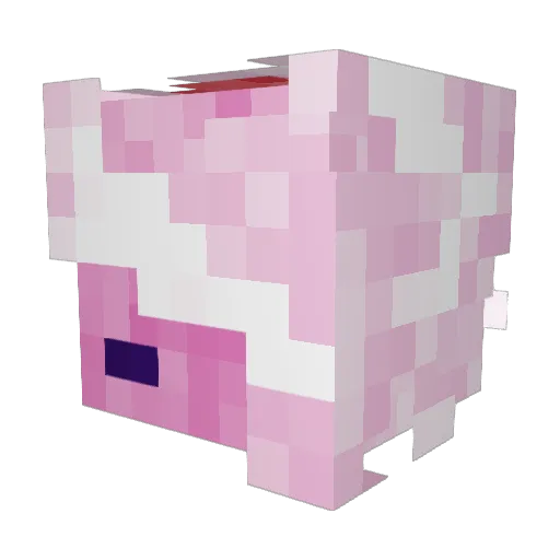 MxLactose Minecraft avatar head, 3D render