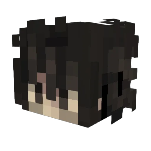 MxReaL Minecraft avatar head, 3D render