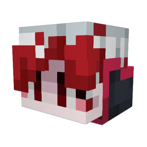 MxRuna Minecraft avatar head, 3D render