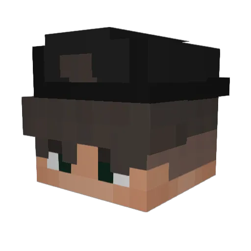 MxTssy Minecraft avatar head, 3D render