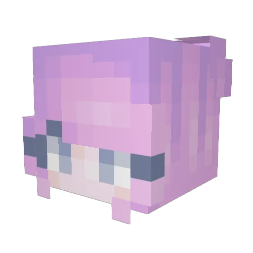Mx_Jessie Minecraft avatar head, 3D render