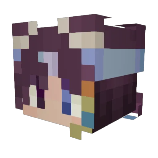 Mx_Juggles Minecraft avatar head, 3D render