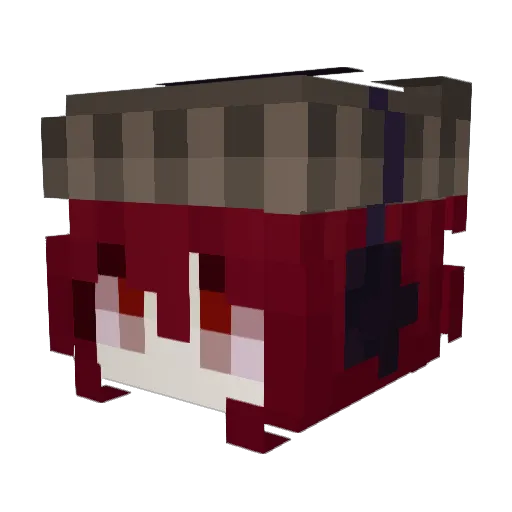 Mxarqa Minecraft avatar head, 3D render
