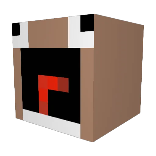 Mxaze Minecraft avatar head, 3D render