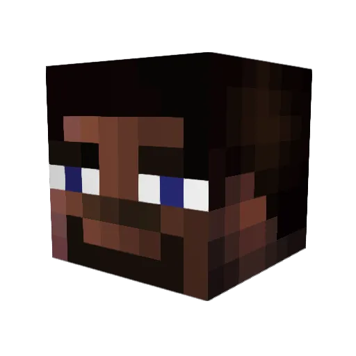 Mxcchii Minecraft avatar head, 3D render