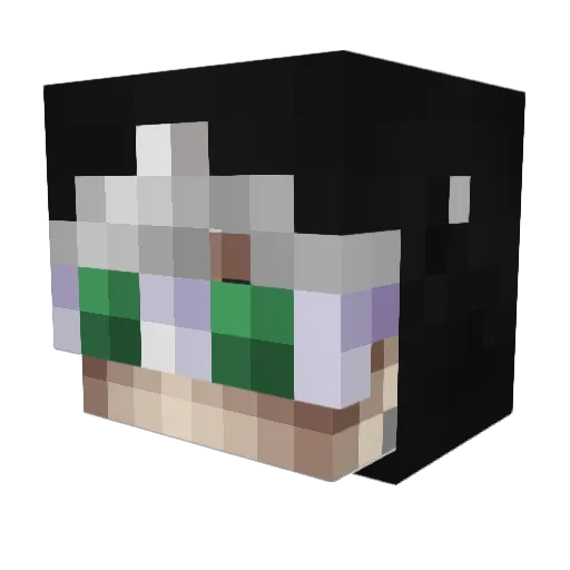 Mxdya Minecraft avatar head, 3D render
