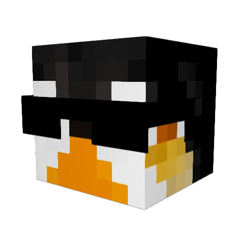 MxgicYT4545 Minecraft avatar head, 3D render