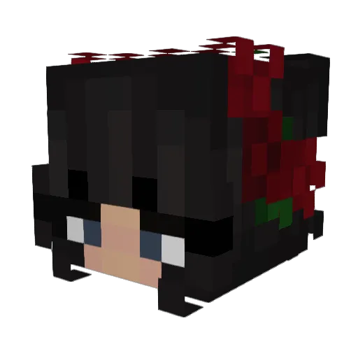 Mxhiima Minecraft avatar head, 3D render