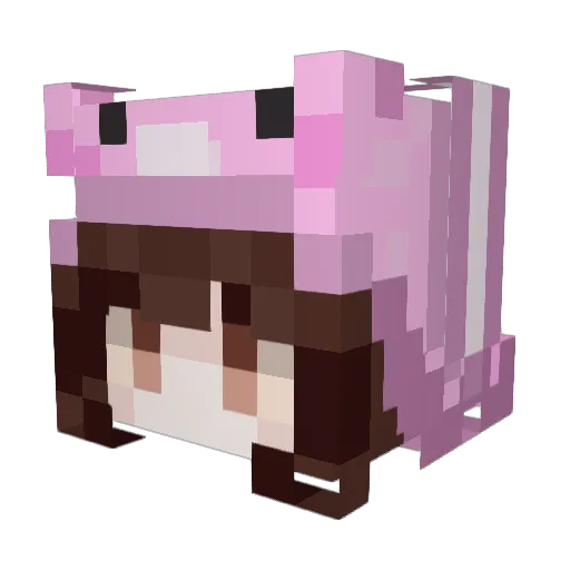 Mxiansen Minecraft avatar head, 3D render