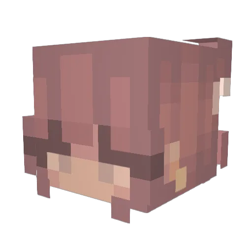 Mxkena Minecraft avatar head, 3D render
