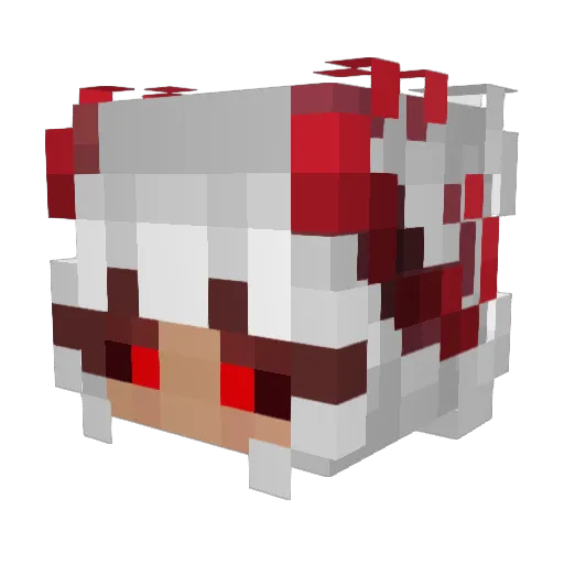 Mxlefic Minecraft avatar head, 3D render