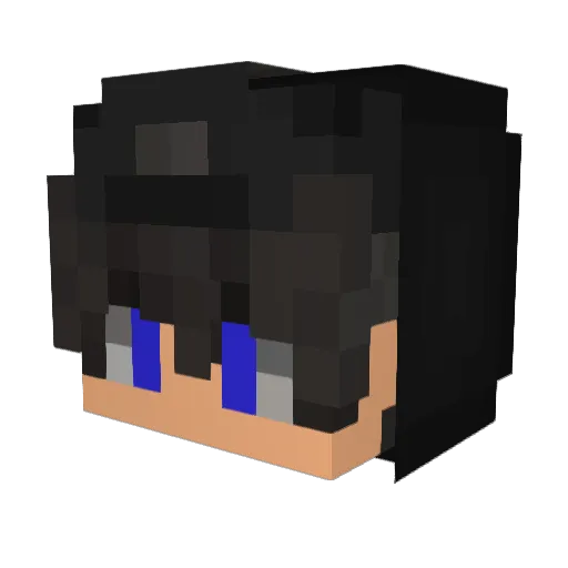 Mxlik77 Minecraft avatar head, 3D render