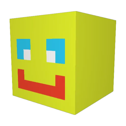 Mxlis Minecraft avatar head, 3D render