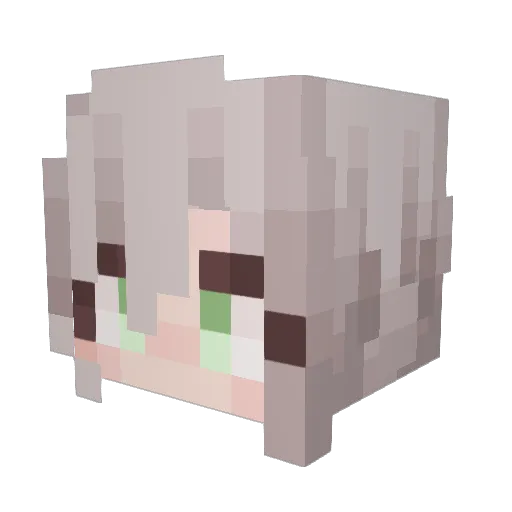 MxlloryVitxc Minecraft avatar head, 3D render