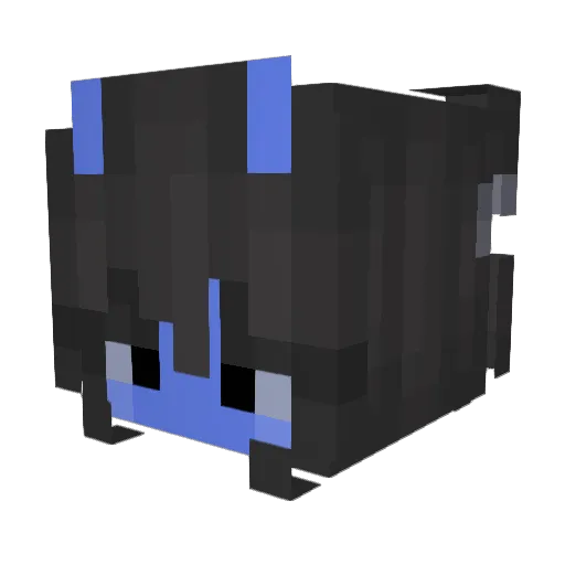 MxllyChan Minecraft avatar head, 3D render