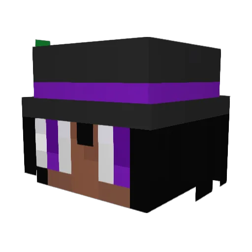 Mxluee Minecraft avatar head, 3D render