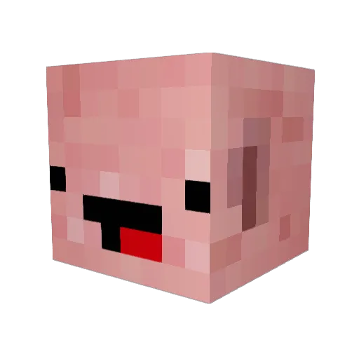 MxlyPo Minecraft avatar head, 3D render
